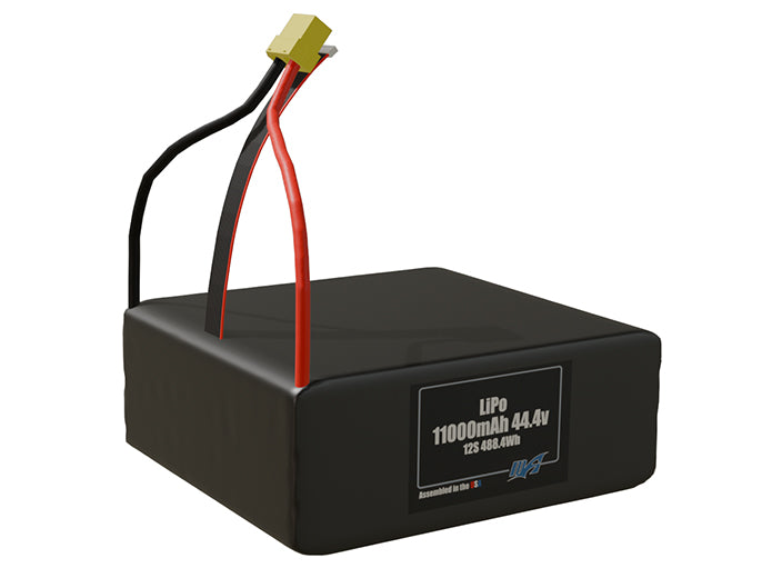 11,000mAh 12's 44.4v Battery Pack