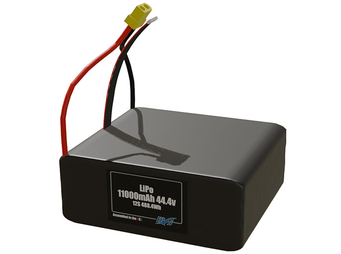 11,000mAh 12's 44.4v Battery Pack