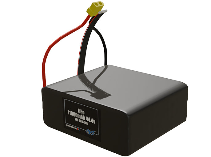11,000mAh 12's 44.4v Battery Pack