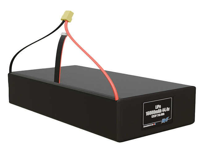 LiPo 16000mAh 12S2P 44.4v Battery Pack