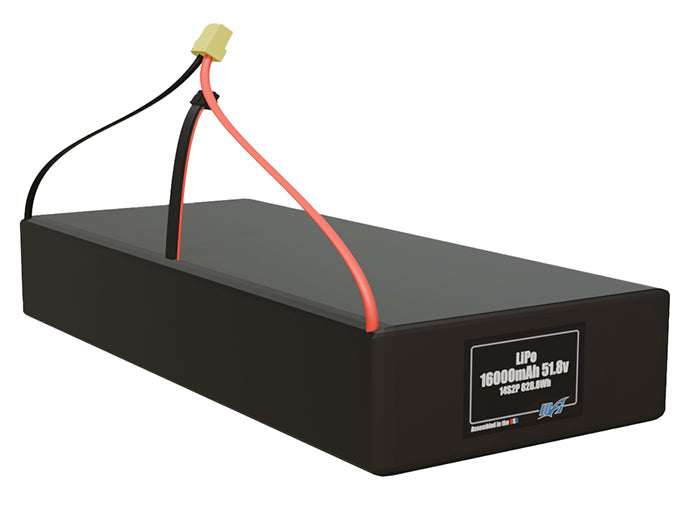 LiPo 16000mAh 14S2P 51.8v Battery Pack