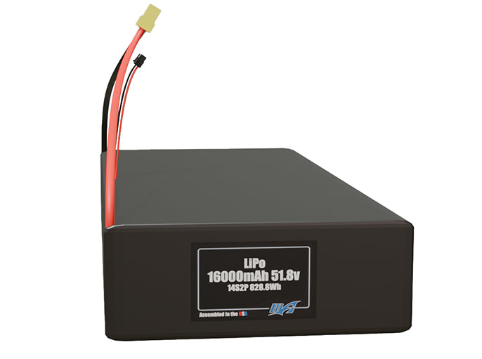 LiPo 16000mAh 14S2P 51.8v Battery Pack