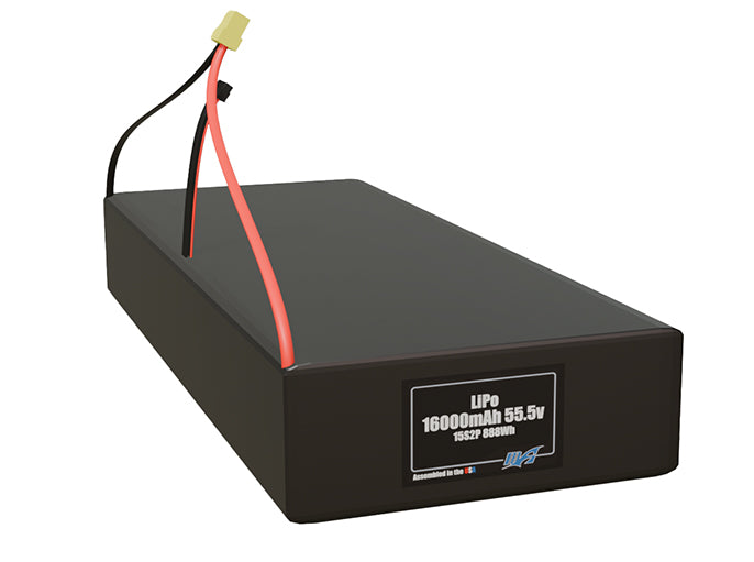LiPo 16000mAh 15S2P 55.5v Battery Pack