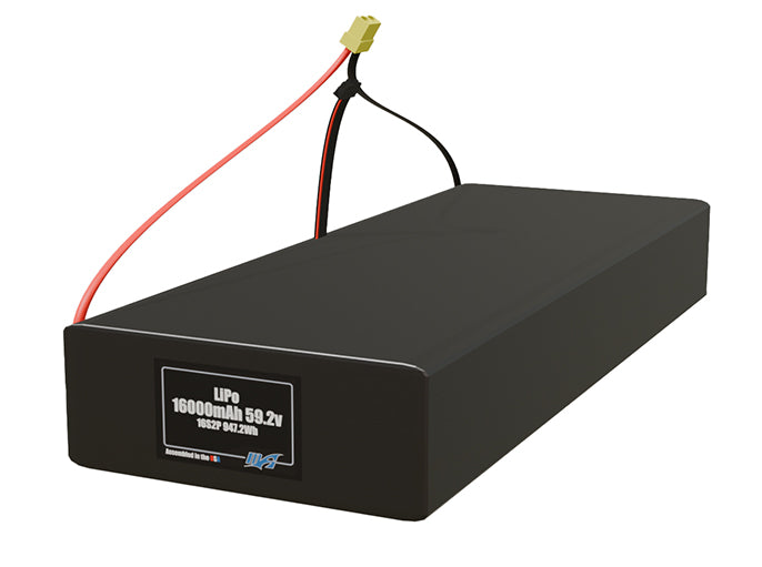 LiPo 16000mAh 16S2P 59.2v Battery Pack