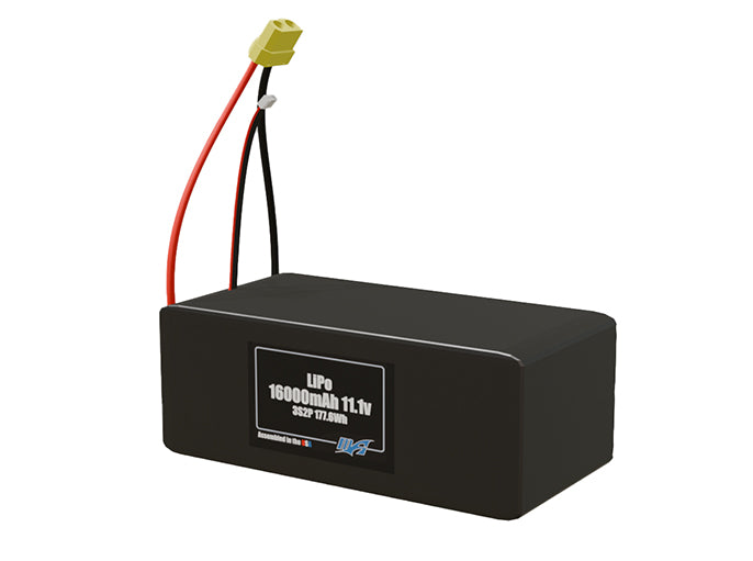 LiPo 16000mAh 3S2P 11.1v Battery Pack