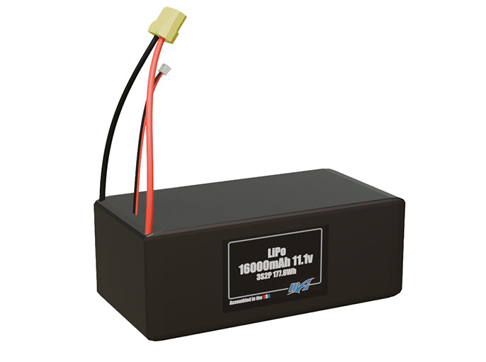 LiPo 16000mAh 3S2P 11.1v Battery Pack