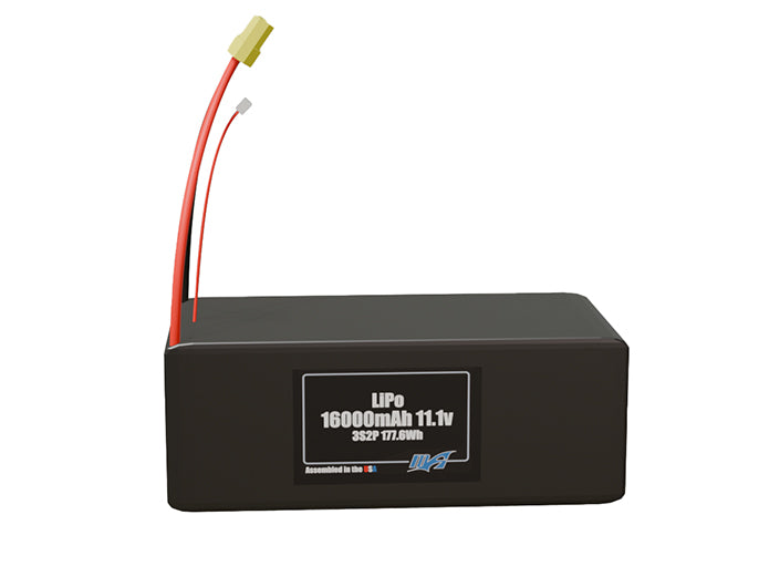 LiPo 16000mAh 3S2P 11.1v Battery Pack