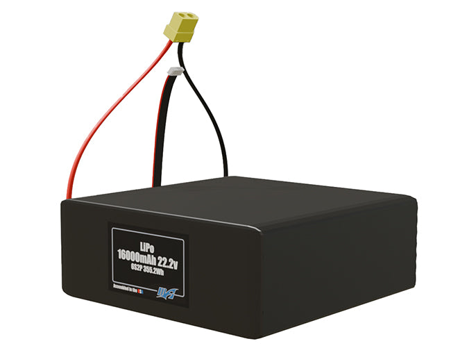 LiPo 16000mAh 6S2P 22.2v Battery Pack