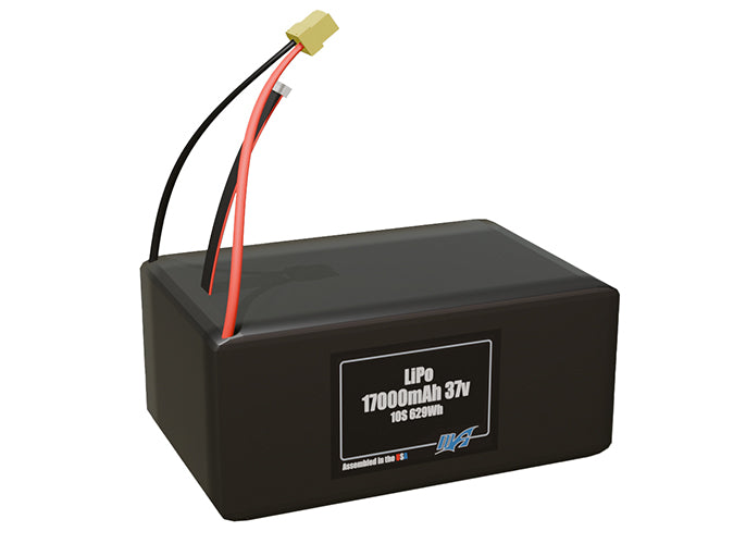 LiPo 17000mAh 10S 37v Battery Pack