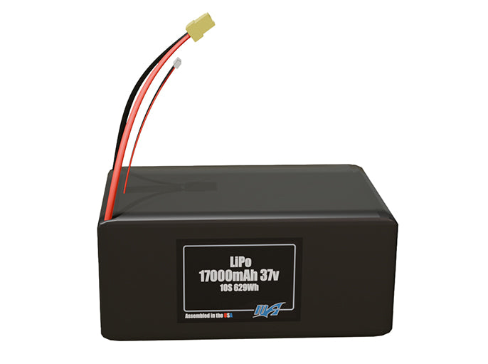 LiPo 17000mAh 10S 37v Battery Pack