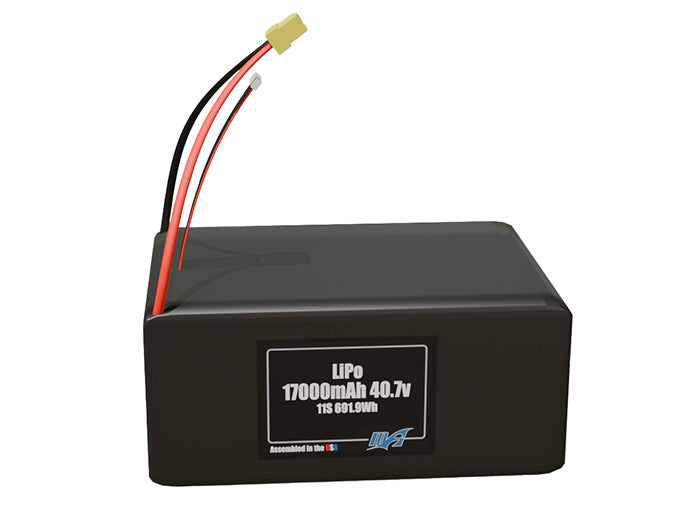 LiPo 17000mAh 11S 40.7v Battery Pack