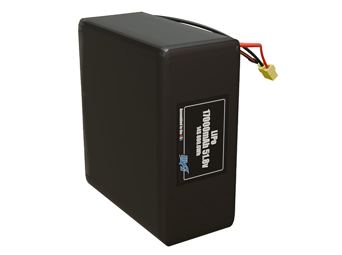 LiPo 17000mAh 14S 51.8v Battery Pack