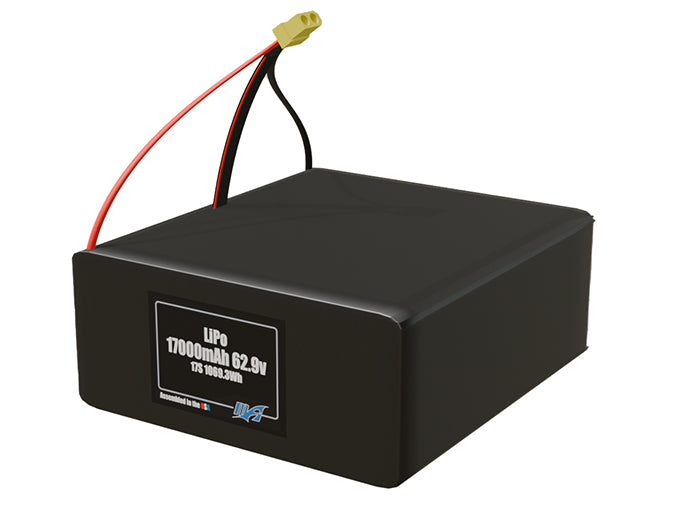 LiPo 17000mAh 17S 62.9v Battery Pack