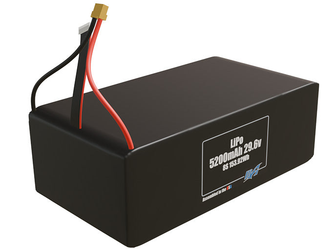 Graphene LiPo 5200mAh 8S 29.6v Battery Pack