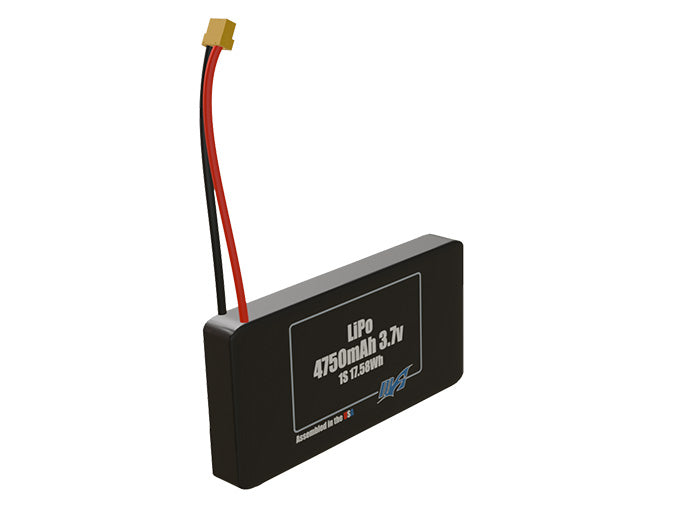 LiPo 4750mAh 1S 3.7v Battery Pack