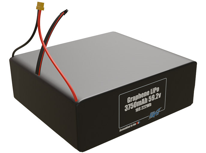 Graphene LiPo 3750mAh 16S 59.2v Battery Pack