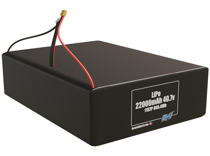 LiPo 22000mAh 11S2P 40.7v Battery Pack