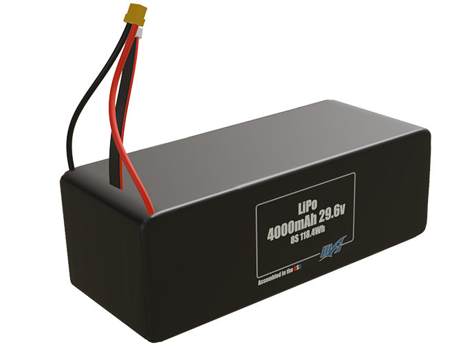 LiPo 4000mAh 8S 29.6v Battery Pack