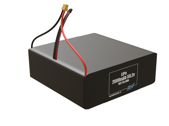 LiPo 2800mAh 16S 59.2v Battery Pack
