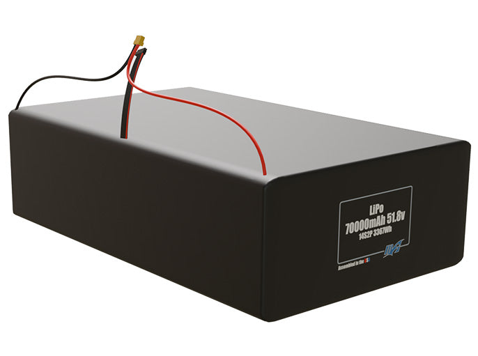 LiPo 70000mAh 14S2P 51.8v Battery Pack