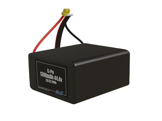 LiPo 1300mAh 12S 44.4v Battery Pack
