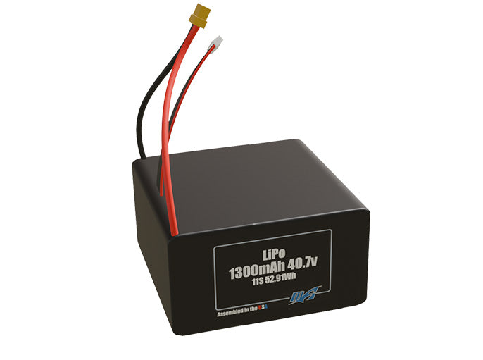 LiPo 1300mAh 11S 40.7v Battery Pack