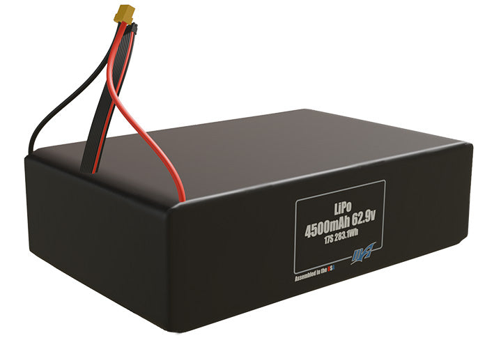 LiPo 4500mAh 17S 62.9v Battery Pack