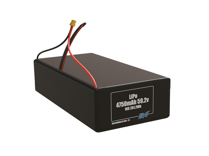 LiPo 4750mAh 16S 59.2v Battery Pack