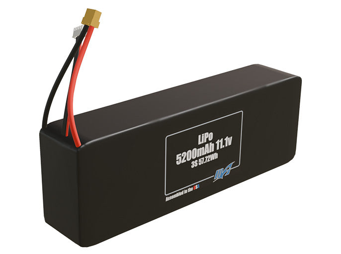 Graphene LiPo 5200mAh 3S 11.1v Battery Pack