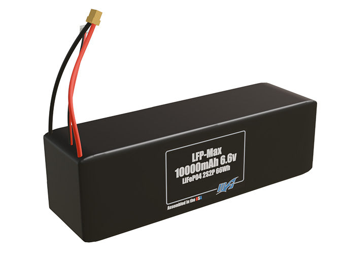 LFP-Max LiFePO4 10000 2S2P 6.6v Battery Pack