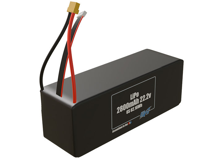 LiPo 2800mAh 6S 22.2v Battery Pack