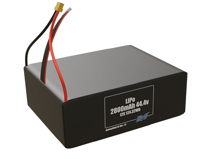 LiPo 2800mAh 12S 44.4v Battery Pack
