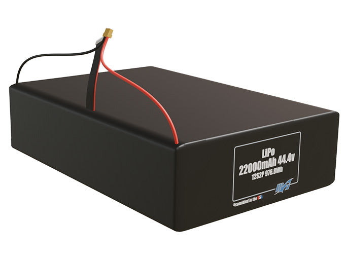 LiPo 22000mAh 12S2P 44.4v Battery Pack