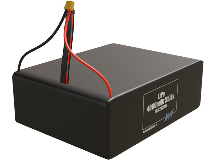 LiPo 4000mAh 15S 55.5v Battery Pack