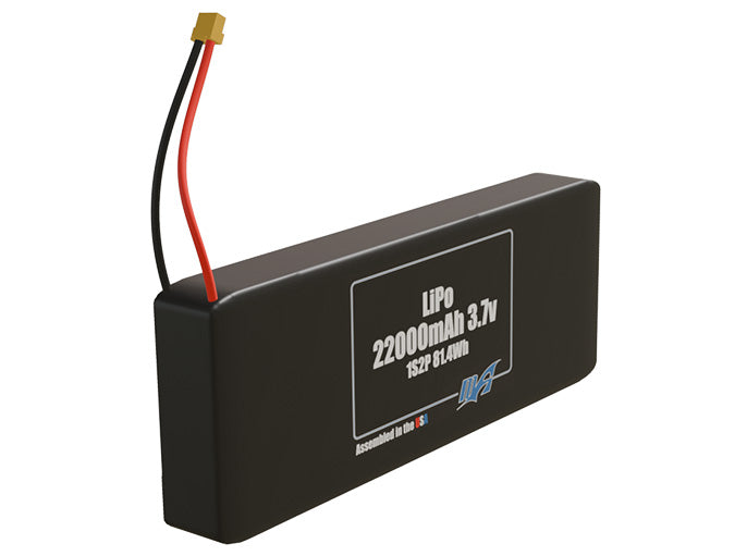 LiPo 22000mAh 1S2P 3.7v Battery Pack