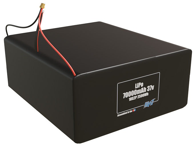 LiPo 70000mAh 10S2P 37v Battery Pack