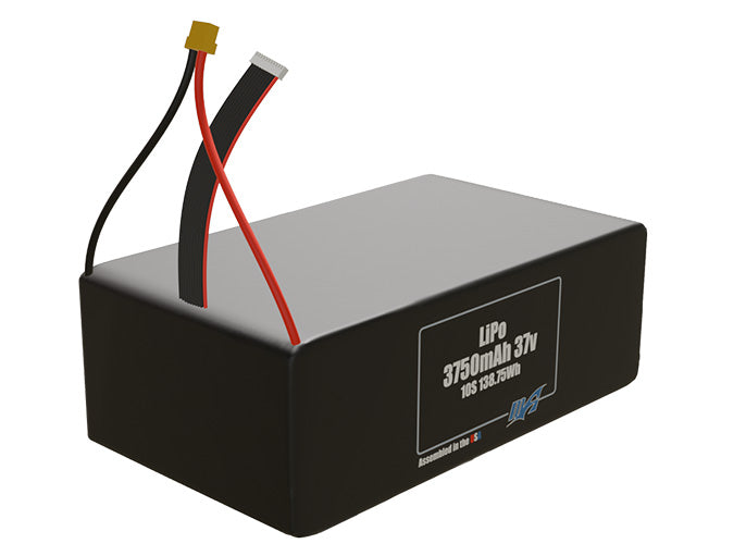 Graphene LiPo 3750mAh 10S 37v Battery Pack
