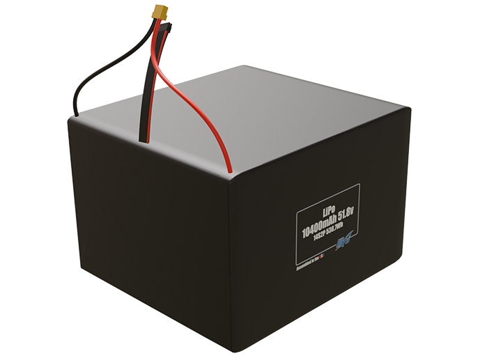 Graphene LiPo 10400mAh 14S2P 51.8v SBS Battery Pack
