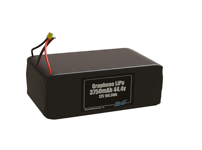 Graphene LiPo 3750mAh 12S 44.4v Battery Pack