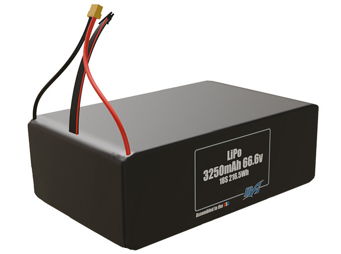 LiPo 3250mAh 18S 66.6v Battery Pack