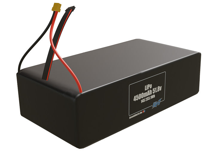 LiPo 4500mAh 14S 51.8v Battery Pack