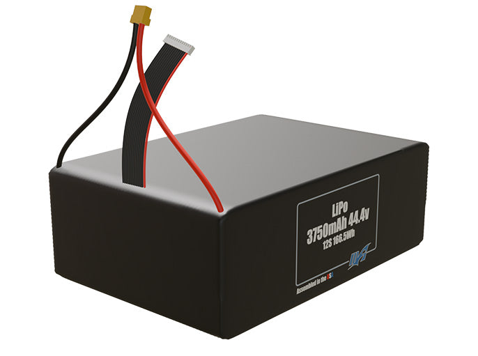 Graphene LiPo 3750mAh 12S 44.4v Battery Pack