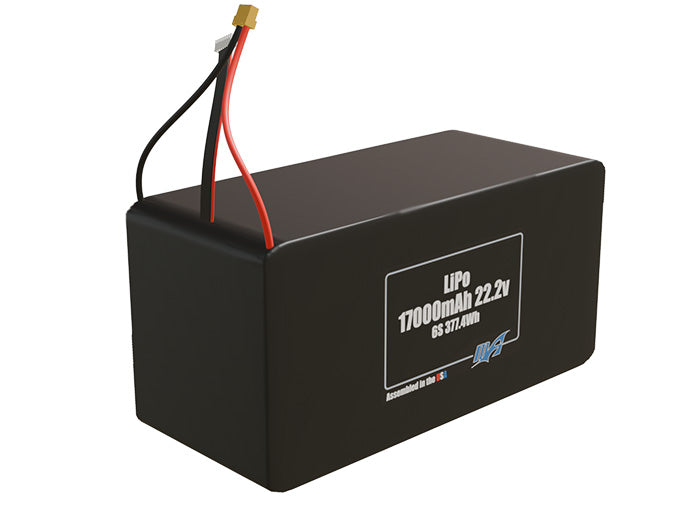 LiPo 17000mAh 6S 22.2v Battery Pack