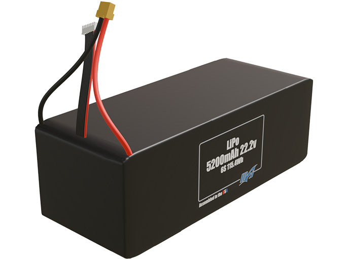 Graphene LiPo 5200mAh 6S 22.2v Battery Pack