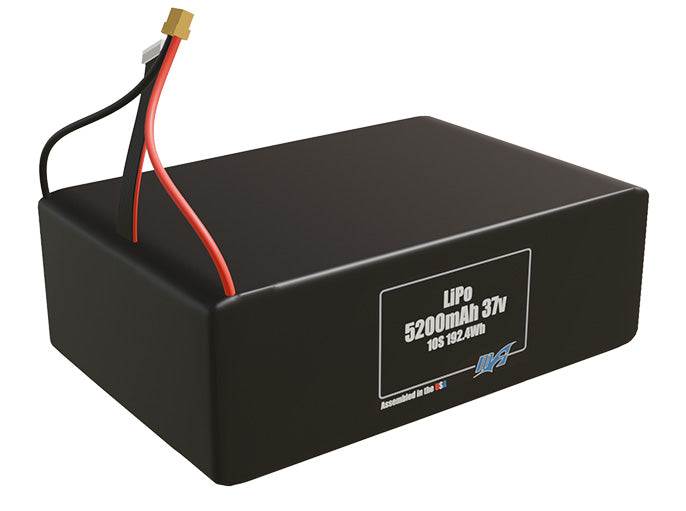 Graphene LiPo 5200mAh 10S 37v Battery Pack