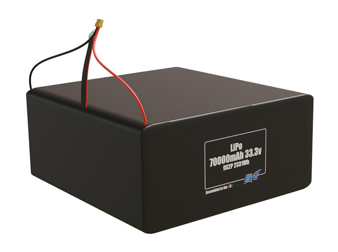 LiPo 70000mAh 9S2P 33.3v Battery Pack