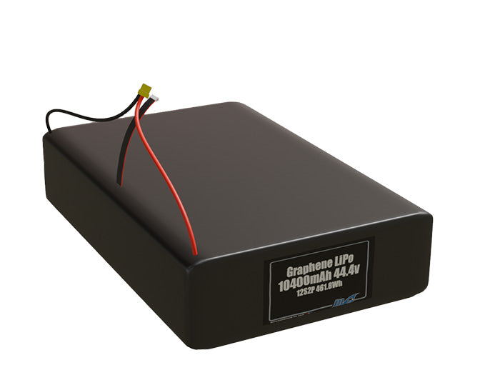 Graphene LiPo 10400mAh 12S2P 44.4v Battery Pack