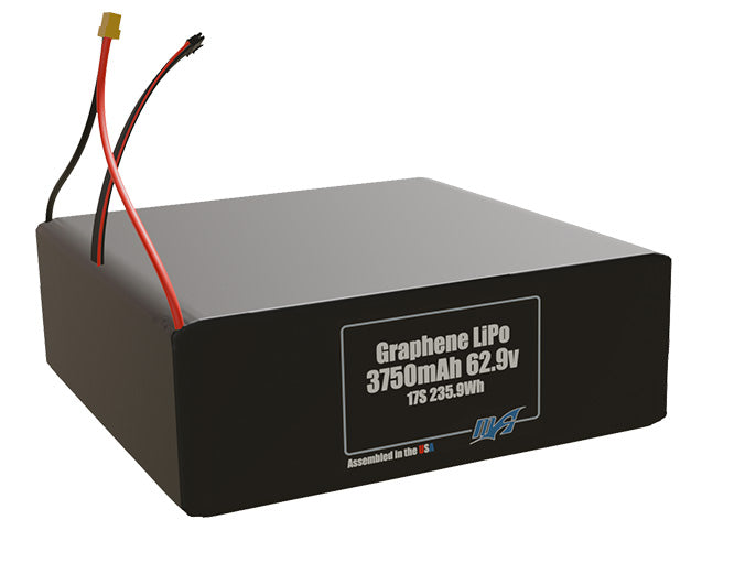 Graphene LiPo 3750mAh 17S 62.9v Battery Pack
