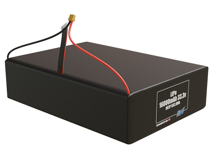 LiPo 16000mAh 9S2P 33.3v Battery Pack