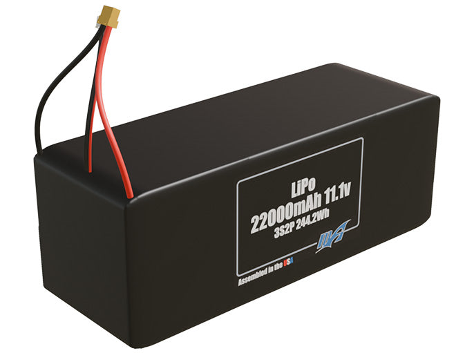 LiPo 22000mAh 3S2P 11.1v Battery Pack